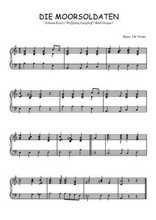 Téléchargez l'arrangement pour piano de la partition de Traditionnel-Die-Moorsoldaten en PDF